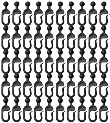 anneratteryer Ganci Anelli scorrevoli Set di Ganci Tende Binario Anelli per Tende Ganci per Tende Alternative agli Occhielli in Plastica Adatto per Tende e schermi Laterali padiglioni da Giardino