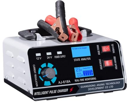 Garneck 1 pezzo Caricabatterie per Auto con Attivazione Riparazione Batteria Mantenitore Carica per Batterie Ricaricabili e Al Compatibile con Diversi Tipi Batterie Modalità Invernale
