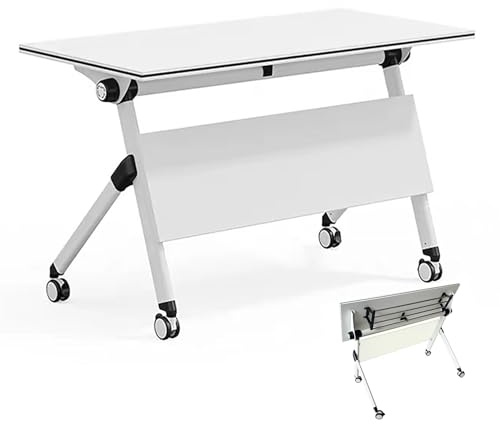 modernt konferensbord, Med hjul rullande seminarium mötesbord, bekvämt och snabbt, lämpligt for kontor, mötesbord(120x40x75cm)