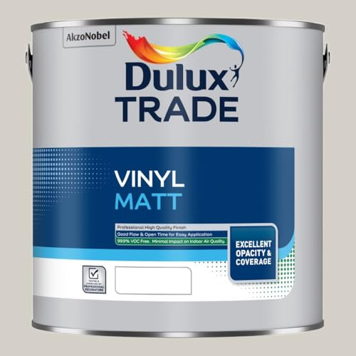 DULUX TRADE VINYL MATT QUARTZ GREY 2.5L