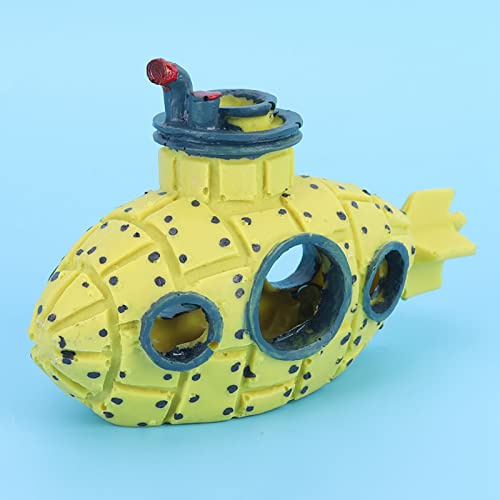 Cryfokt Juego de Piedras Aireadoras de Oxígeno Submarino Amarillo para Decoración de Acuario, como Accesorios para Acuario, Material de Resina y Colores Vibrantes