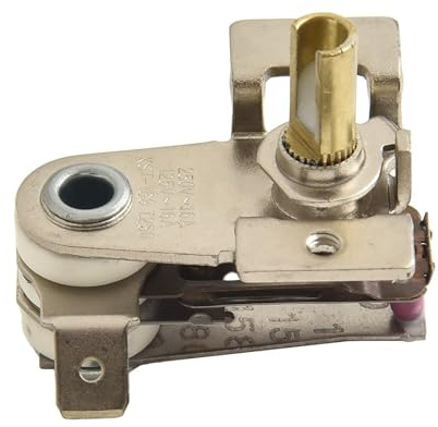 Einstellbarer Temperaturschalter Bimetall Thermostat KST-168 für Elektroöfen, Heizungen, Reiskocher, Toaster, Fritteusen, 90°C 16A/250VAC