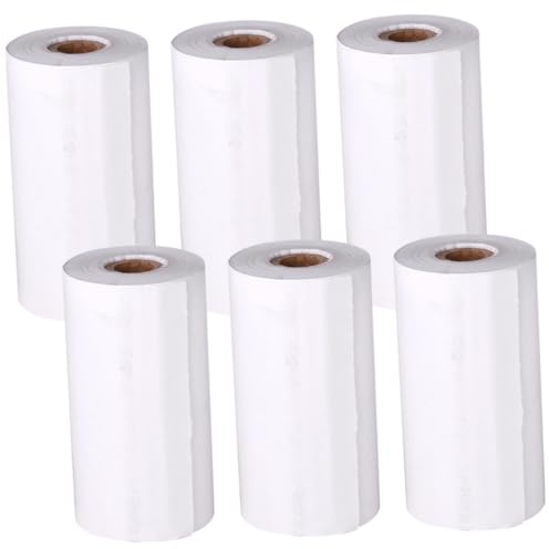 Amosfun 6 Rolls Instant Camera Thermal Paper Roll Refill, Photo Printer Printing Paper for ’s Instant Cameras, Compatible Thermal Printing Supplies for Portable Photo Printers