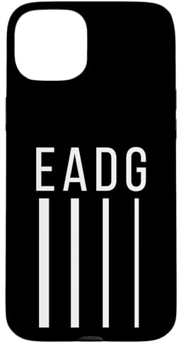 EADG Guitare Basse 4 Cordes Blanc Coque pour iPhone 15 Plus