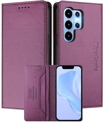MOJIA Case for Blackview Wave 10 / Wave 10C, Drop and Scratch Resistant, PU Foliod Leather Wallet Phone Cover [magnetic closure]. Dark Purple