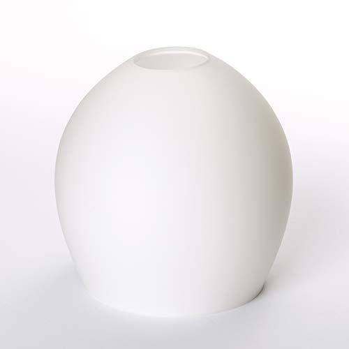 Glas Lampenschirm Ersatzglas Tulpenform weiß Lochmaß E14 ø 30 mm Leuchtenglas