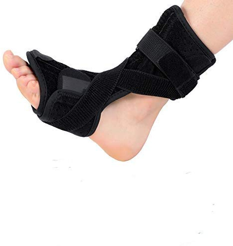 MAGT Férula para fascitis plantar Férula para dermatitis plantar Fascitis plantar Férula nocturna dorsal para el talón Alivio del dolor Caída del pie Soporte ortopédico para dormir (con bola de masa