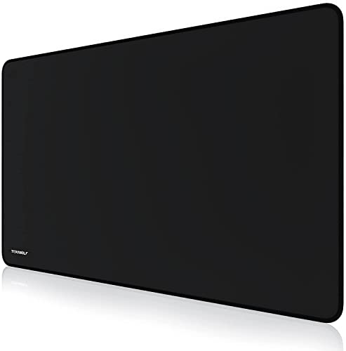 TITANWOLF - Grande Tappetino Mouse da Gioco - XXL Oversize Mousepad - Dimensione 1000x600 mm - XXL Formato Oversize da scrivania e Tavolo - per Mouse e Tastiera – Nero