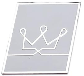 3D Auto Metall Alu Logo 3D Aufkleber R Design Emblem Abzeichen Badge für Volvo S40 S60 S80 V40 V50 V60 S90 C30 XC40 XC60 XC70 XC90 (Crown)
