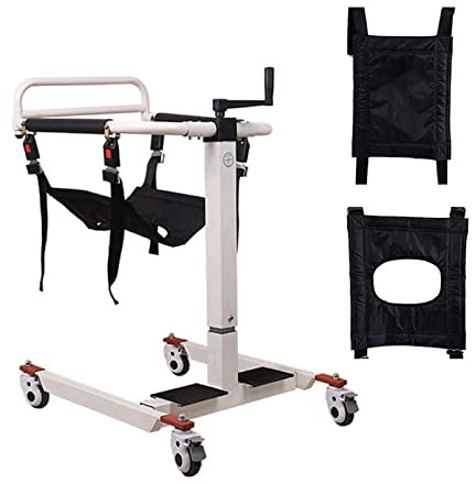 Élévateur de fauteuil roulant en acier pour la maison, multifonctions, personnes âgées handicapées, siège rembourré, chaise de transfert médicale, chaise percée de chevet – 150 kg