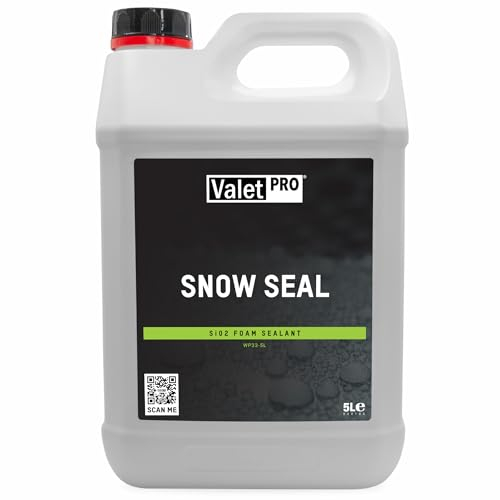 ValetPRO Snow Seal 5l | Auto Lackversiegelung mit starkem Abperleffekt und einer hydrophoben Schutzschicht | Schaum Versiegelung für Autolack | Sorgt für ein glänzendes Finish auf dem Lack