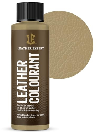 Sehr Deckend Wasserbasierte Lederfarbe – Leather Paint für Natur- und Öko-Leder, Ohne Alkohol, Für Alle Lederaccessoires – Reißt oder Blättert Nicht Ab – Viele Farben zur Auswahl