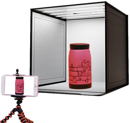 Generic Boîte Photo, 40 x 40 cm Grande Tente Photo, boîte à lumière de | Studio avec Couleurs Variables, Tente de Photo, boîte à lumière de Studio Photo, kit Photo Pliable Portable