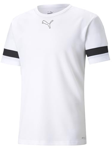 Puma Herren teamRISE Jersey CE Trikots, Puma White-Puma Black-Puma White,