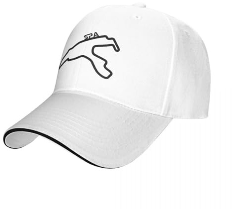 EIILHUED Spa-Francorchamps Track Outline Casquette de Baseball Casquette Casquette de Baseball Chapeau Soleil Hommes Femmes