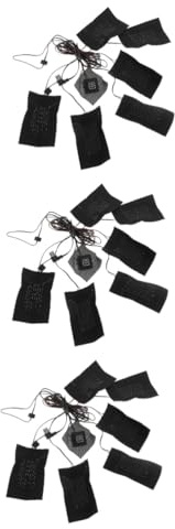 SAFIGLE 3 Sätze Heizfolie für Kleidung usb heizpad elektrisches heizkissen Kleidung Heizung beheizte Weste USB-Heizkissen für Bekleidung elektrische Kohlefaser Black