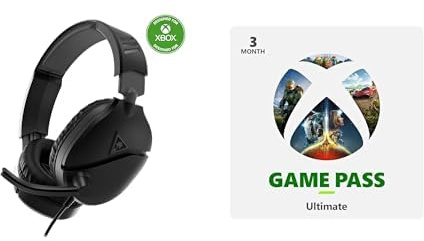 Turtle Beach Recon 70 Black Xbox + Xbox Game Pass Ultimate 3 Months
