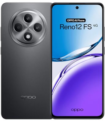 OPPO Reno12FS 4G - Smartphone Libre con IA, 16GB (8GB+8GB) 512GB, Pantalla 2.5D AMOLED 6.7, Cámara 50+8+32 MP, Android, IP64, Batería 5000mAh, Carga Rápida 45W - Matte Grey