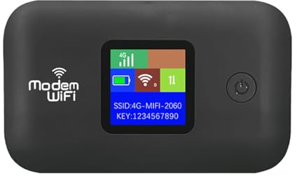 Jectse Hotspot Mobile WiFi 4G LTE, Routeurs de Voyage Portables jusqu'à 300 Mbps avec Emplacement pour Carte SIM, Connecte jusqu'à 10 Appareils, Réseau sans Fil sécurisé Partout