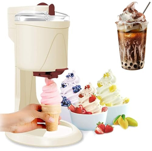 YZRDCXM Softeismaschine, tragbare Heim-Eismaschine aus Obst, halbautomatische 1000-ml-DIY-Eismaschine, Joghurt-Eismaschinen, for die Heim-DIY-Küche, schnelle Nutzung