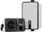 Inwa Enceintes Extérieures Bluetooth, Système Audio sans Fil pour Intérieur et Extérieur, IPX5 Waterproof Haut-Parleur, 250W (Lot de 2« Sync Speaker » & Adaptateur, 1 Télécommande, RMS25W)