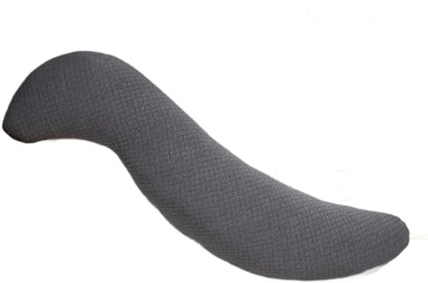 Lerpwige Cuscino morbido da 1,1 m, design ergonomico, per donne incinte, bambini, sollievo dall'ansia, facile da pulire, ipoallergenico, cuscino per maternità