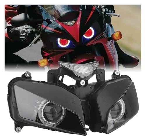 Faro Faro Anteriore Per Moto Per CBR1000RR 2004-2007 Faro Anteriore Personalizzato Angel Devil Eyes, Luci A LED Gruppo Ottico Proiettore Fari Anteriori