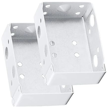 Nuqsx Blind Brackets 4 Pcs White Top Fix Venetian Blind Brackets - Curtain Track Fitting Parts for Windows Doors