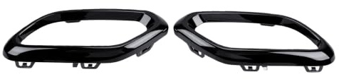 Generic Cache-embouts D'échappement Arrière pour Classe GLC X254 C254 Ajustement pour MG Line 2023-2026, ABS Résistant aux Chocs, Look Authentique, Paire Complète (Noir brillant 51118061119