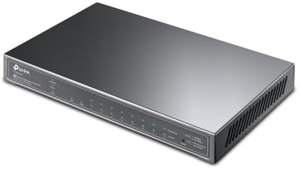 TP-Link T1500G-10PS Hub di Rete, 8 Porte Poe con 2 Slot SFP