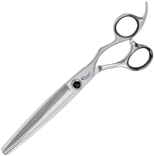 GROOM PROFESSIONAL Artesan Thinning Dog Grooming Scissors - Professional Thinning Scissors - Hair Scissors - Ideal for the Professional Groomer - Smooth Cutting Japanese Convex Blades, 50 Tooth