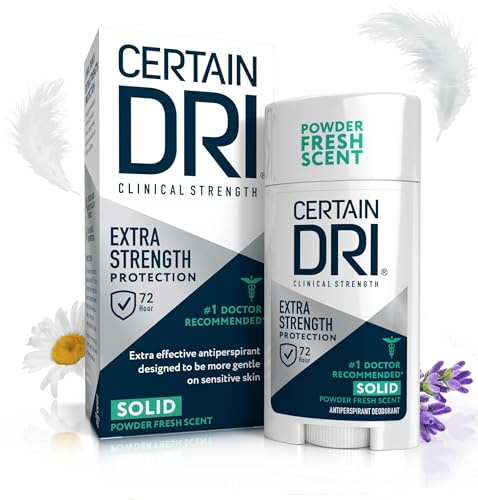 Cierto Dri Antitranspirante sólido para transpiración excesiva-1.7 oz