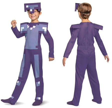 Minecraft-Kostüm, verzaubertes Diamant-Rüstungs-Outfit für Kinder, Minecraft-Kostüm, Halloween