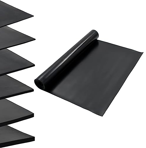 vidaXL Bodenmatte Rutschfest Gummimatte Bodenbelag Bodenschutzmatte Antirutschmatte Fußmatte Riefenmatte Gummiläufer Matte Gummi 1,2x5m 3mm Glatt