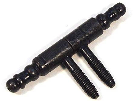 Lot de 2 charnières à visser avec tête décorative