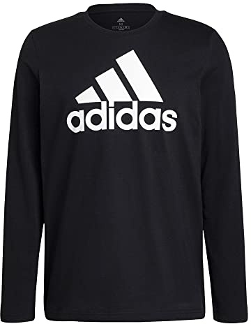 adidas Herren M Bl Sj T Shirt Long Sleeve , Black/White/White, M EU