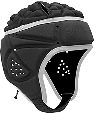 JINGLING Herren Headguard Kopfschutz Kopfschutz Helm Sport Training Football Torwart Tormann Kopfprotektor Unterstützung Für Damen Herren Jungen Kinder Verstellbar