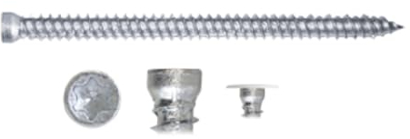 Rahmenschrauben für Türe und Fenster Senkkopf Zylinderkopf Flachkopf Abdeckkappen separat bestellbar (Zylinderkopf, L=112mm, 10St.)