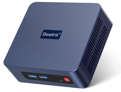 Beelink Mini PC SER3, AMD Ryzen 3 3200U up to 3.5GHz 16GB DDR4 RAM 500GB NVMe SSD Mini Office Computer Windows 11 Pro, 4K Dual Display, HDMI, USB3, WiFi 5/BT5.0/1000M LAN