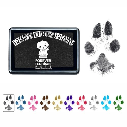 Kit d'empreintes de pattes d'animaux faciles à nettoyer | Obtenez des centaines d'impressions avec un kit d'empreintes de pattes à faible coût | 100 % sûr et respectueux des animaux de compagnie