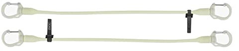 EVOC CARGO STRAPS cinghie di tensione (cinghie elastiche in fettuccia, cinghia di fissaggio per zaini EVOC COMMUTE, con ganci a moschettone rotanti, coulisse integrata, peso: 20 g), fosforescenti