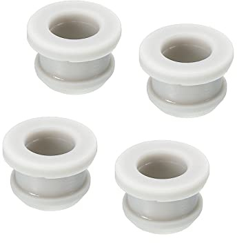 sourcing map 4 tappi a scatto in gomma per foro passacavo diametro 11 mm ID 8 mm H 10 mm guarnizione antigraffio per scatola elettrica tubo cavo grigio