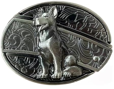 WUURAA Fibbie Per Cinture Da Cowboy Per Uomo Donna Loong Relief Cool Testa Di (argento) Fibbie Con Incisione Occidentale Testa Di Fibbia Per Cintura