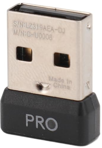 Receptor USB Universal para Mouse, Reemplazo de Receptor de Mouse Dongle USB Inalámbrico 2.4G, Adaptador USB Inalámbrico ABS Duradero para Mouse G Pro, Compacto y Portátil