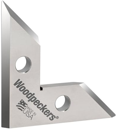 Woodpeckers DeadNutz Machinist Square, 3-1/2 Stainless Steel Precision Square Setup Tool, .0002 Tolerance Inside & Outside 90s + 45 DNSQ-3