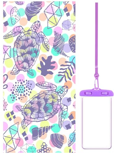BSITSSS Strandtuch, Mikrofaser Badetuch, Strandhandtuch, Strandtücher Schnelltrocknend Leicht Gym Handtuch für Yoga, Sport, Unterwegs, 140x70cm