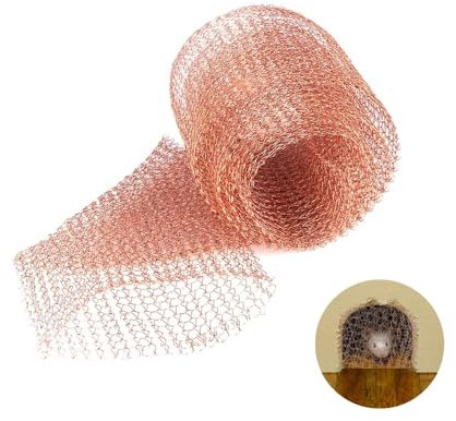 Rete metallica di rame,Recinzione per Lumache, Rete in Rame,utilizzato per protezione dagli insetti, piante, recinzione per lumache, aiuole, spazi intorno ai tubi(12.7CM * 6M)