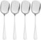 4 Pcs Stainless Steel Serving Spoon Classic Serving Table Spoons Cooking Kitchen Spoon Buffet Serving Spoon Kitchen Tool for Restaurant Banquet (Silver)