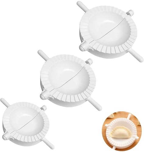 3 Pcs Ravioli Dumpling Maker Set, Manual Chinese Dumpling Pasty Molds Cutter Gyoza Empanada Mould Pierogi Pie Dough Pastry Wrapper Press Cutter,Gyoza Wrappers,Pie Maker