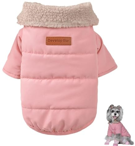 Warme Hundejacke, Haustierkleidung,Warme Winddichte Hundebekleidung | Hunde-Winter-Outfits, Heimtierbedarf, zweibeinige Jacke mit Halsband für kaltes Wetter